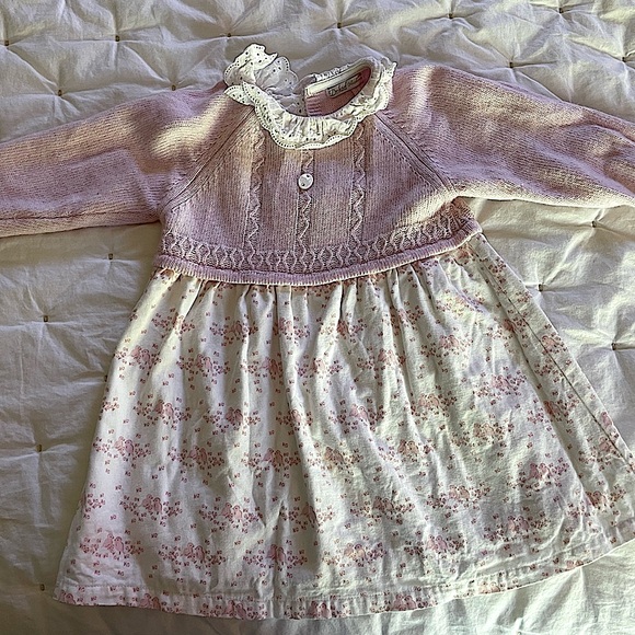 Dr Kid pink flannel sweater dress - Picture 1 of 4